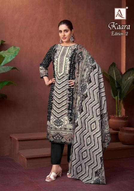 Alok suit kaara 2 Cotton dress material wholesale