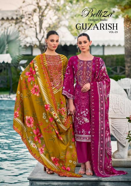 Belliza designer studio guzarish vol 23 Wholesale dress materials supplier in Kolkata