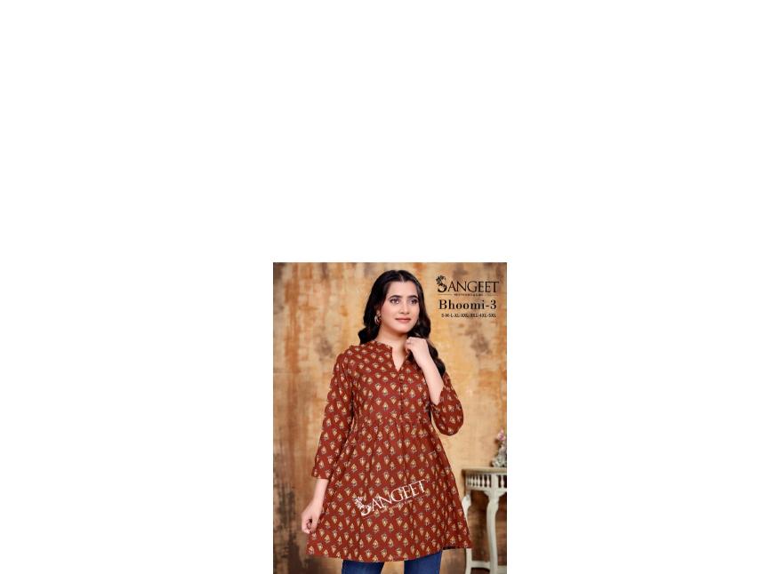 Sangeet Bhoomi vol 3 catalog kurti fabric manufacturers in SURAT