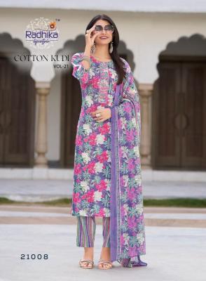 Radhika lifestyle cotton kudi vol 21 Kurti manufacturers in Surat