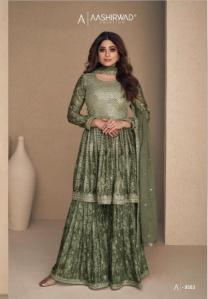 Aashirwad flower x shamita  Surat salwar kameez wholesale market