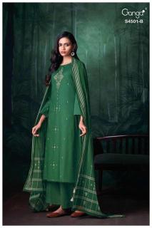 Ganga kruzie 4501 Designer dress materials in Gujarat
