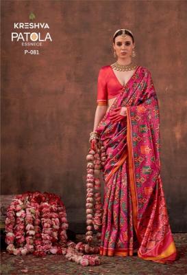 Kreshva patola essence Printed saree manufacturers in Mumbai