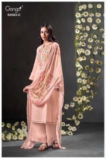 Ganga evara 4593 Wholesale cotton dress materials in Surat