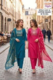 Ossm style 1257 A Kurti exporters in Surat