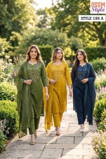 Ossm style 196A Printed kurtis Surat