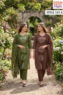 Ossm style 197A Surat cotton kurtis
