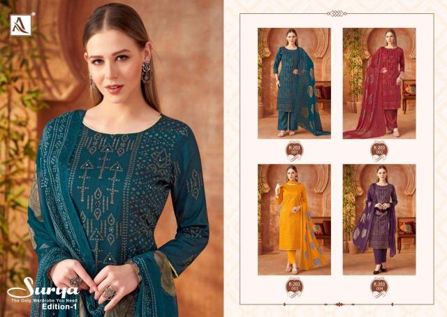 Alok Surya dress material wholesalers in Surat