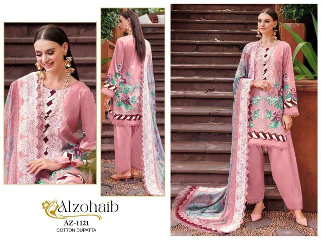 Alzohaib Az 1116 To 1131 Chiffon Dupatta pakistani suits wholesaler in Surat
