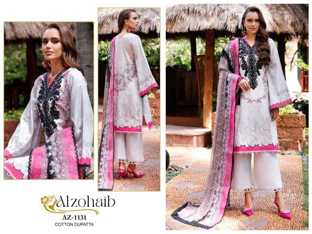 Alzohaib Az 1116 To 1131 Chiffon Dupatta pakistani suits wholesaler in Surat
