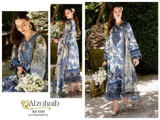 Alzohaib Az 1133 To 1139 Cotton Dupatta Pakistani Suits Wholesale market in Surat