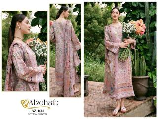 Alzohaib Az 1133 To 1139 Cotton Dupatta Pakistani Suits Wholesale market in Surat