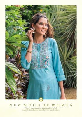 Anju Fabrics Impressive Vol 5 Viscose Rayon Fancy Kurti Wholesale Kurti in Surat