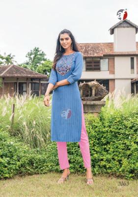 Anju Fabrics Impressive Vol 5 Viscose Rayon Fancy Kurti Wholesale Kurti in Surat