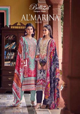 Belliza AL Marina Vol 2 dress materials manufacturers of wholesale Dress material in Surat