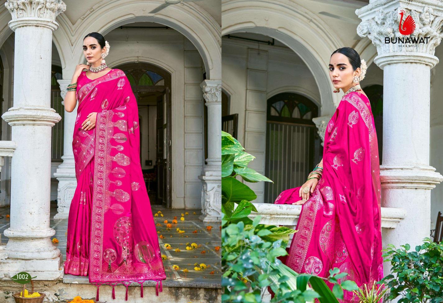 Bunawat Hans Vol-3 New Designer Heavy Silk Wedding Sarees Collection in Surat