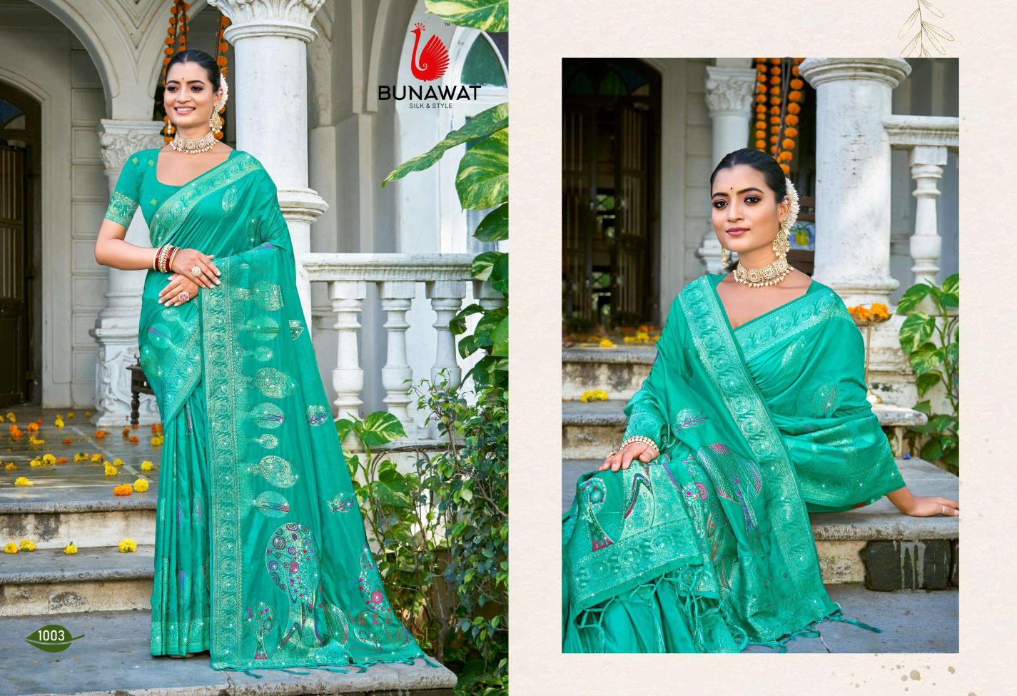 Bunawat Hans Vol-3 New Designer Heavy Silk Wedding Sarees Collection in Surat
