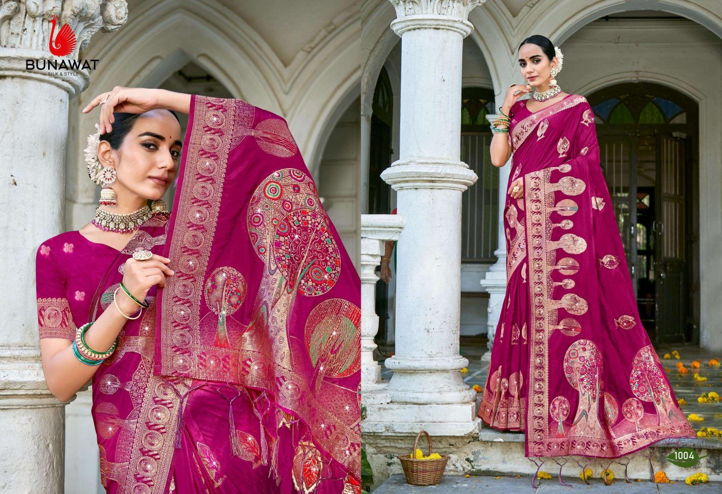 Bunawat Hans Vol-3 New Designer Heavy Silk Wedding Sarees Collection in Surat