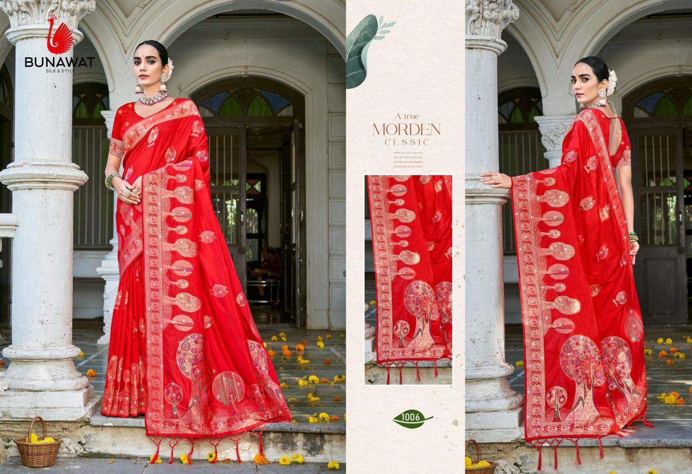 Bunawat Hans Vol-3 New Designer Heavy Silk Wedding Sarees Collection in Surat