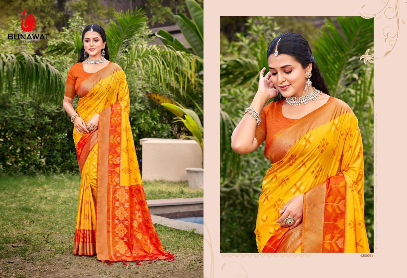 Bunawat Pochampalli Silk Vol-2 Festival Wear Designer Silk Sarees Collection inn Surat