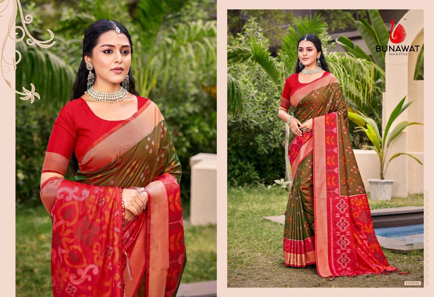 Bunawat Pochampalli Silk Vol-2 Festival Wear Designer Silk Sarees Collection inn Surat