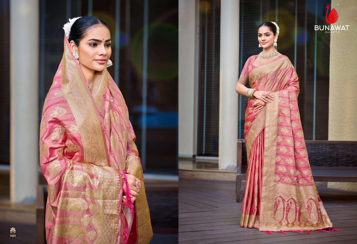 Bunawat Sobhana Festival Wear New Designer Satin Silk Sarees Collection In India