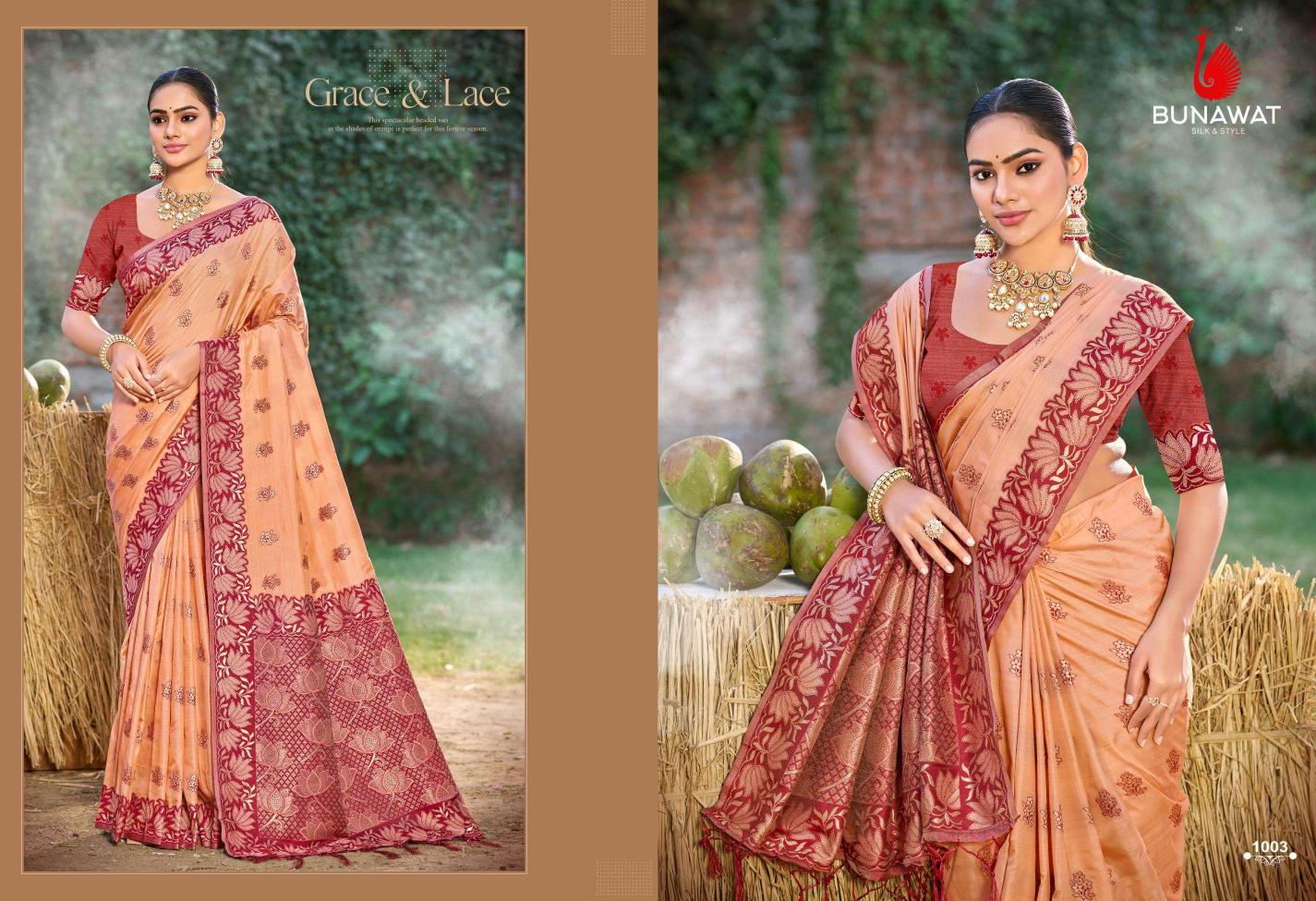 Bunawat Srileela Silk Wedding Wear New Designer Silk Sarees Collection India
