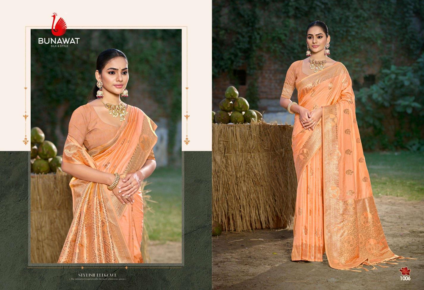 Bunawat Srivali Silk Festival Wear Latest Designer Silk Sarees Collection wholesale manufacturers in Surat