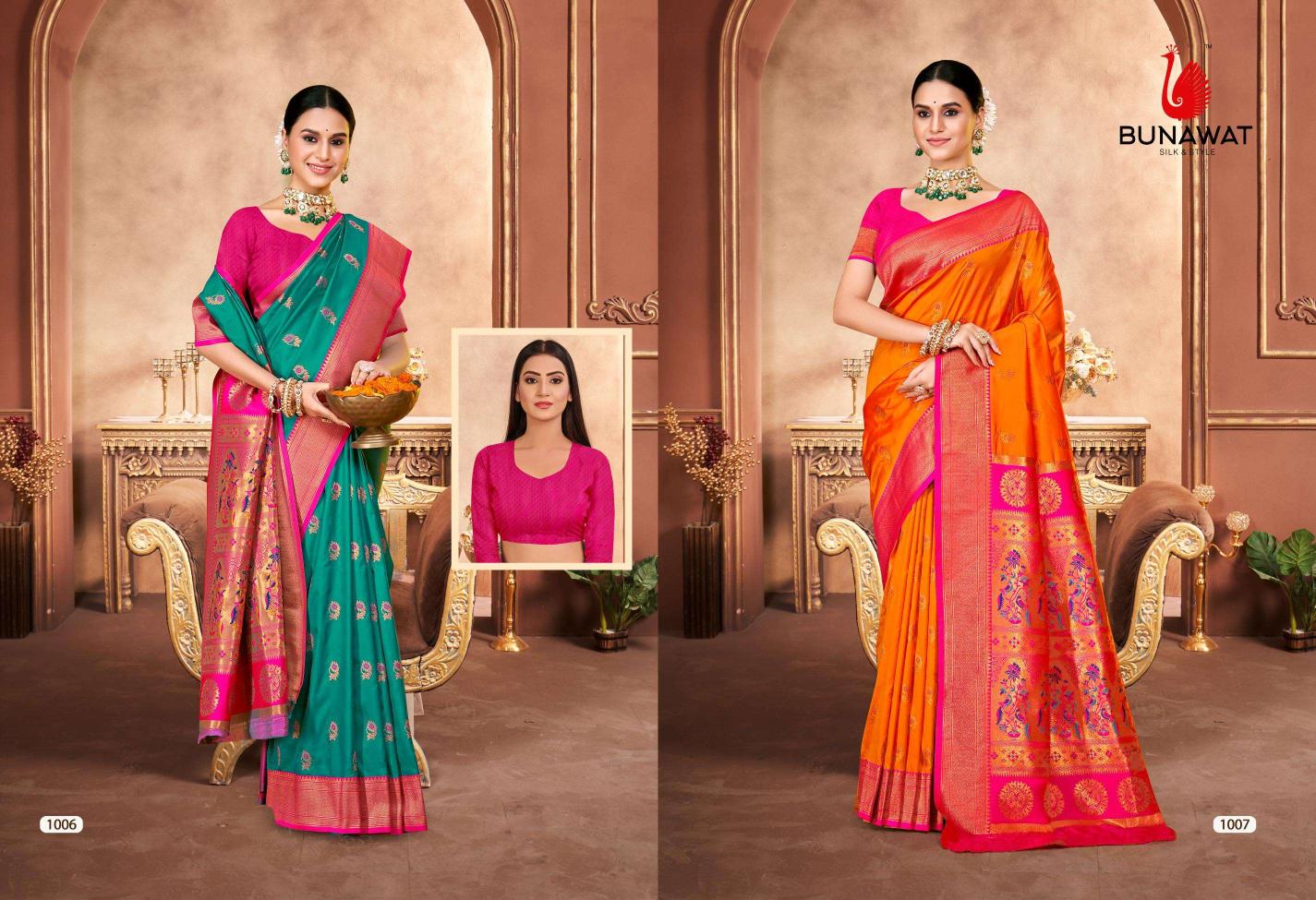 Bunawat Subhkala Silk Festival Wear New Designer Silk Sarees Collection in Surat