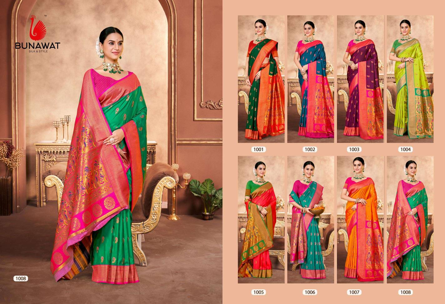 Bunawat Subhkala Silk Festival Wear New Designer Silk Sarees Collection in Surat
