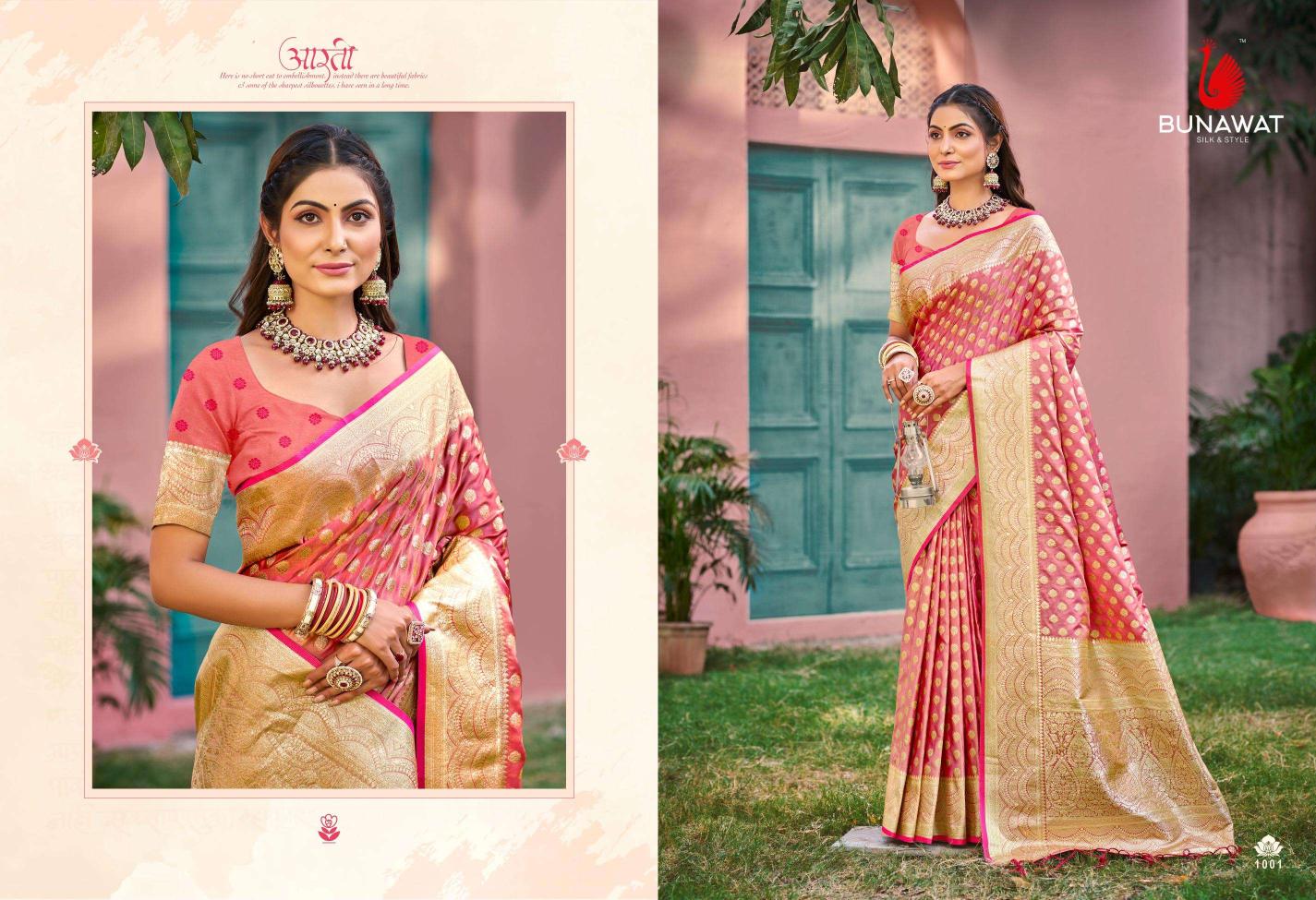 Bunawat Ujwala New Designer Festival Wear Silk Sarees Collection with wholesale Price in Surat
