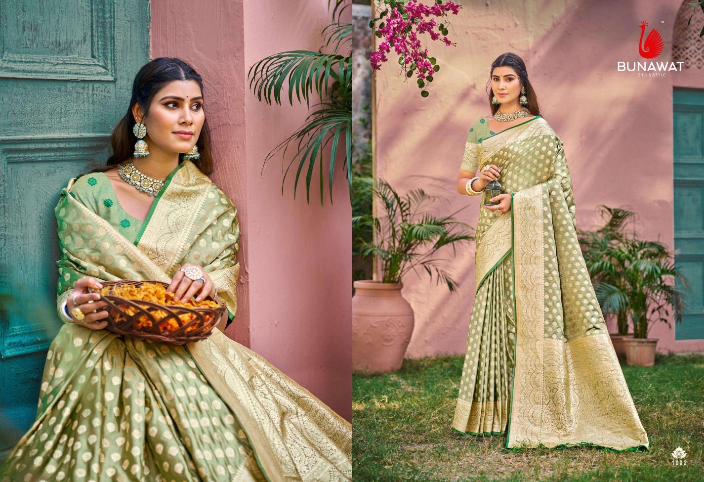 Bunawat Ujwala New Designer Festival Wear Silk Sarees Collection with wholesale Price in Surat