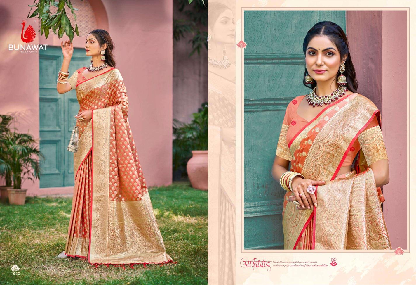 Bunawat Ujwala New Designer Festival Wear Silk Sarees Collection with wholesale Price in Surat