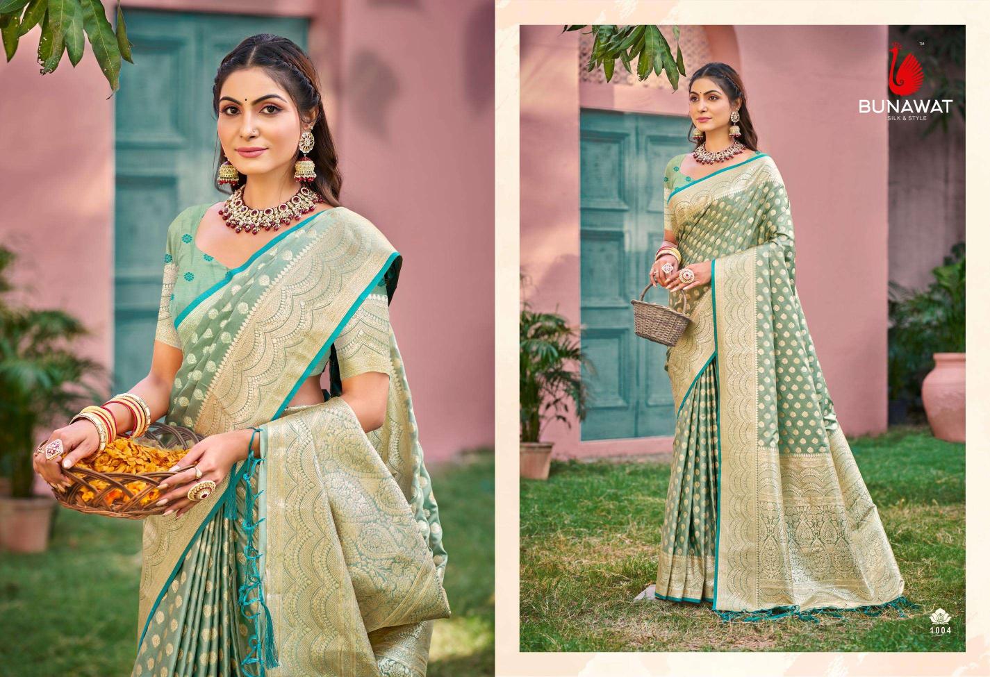 Bunawat Ujwala New Designer Festival Wear Silk Sarees Collection with wholesale Price in Surat