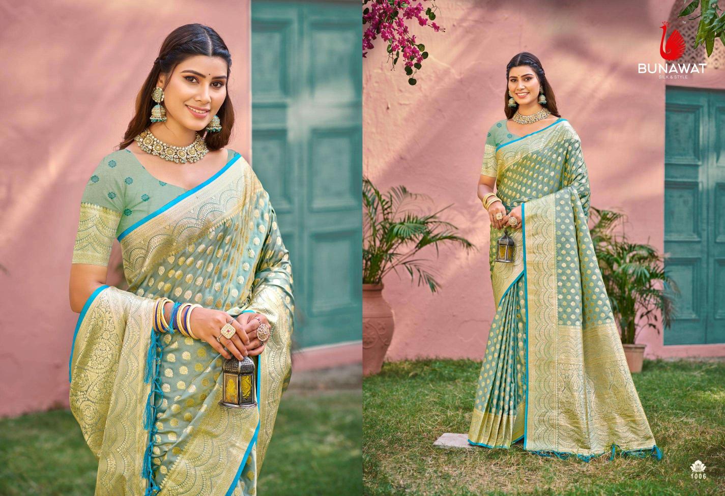 Bunawat Ujwala New Designer Festival Wear Silk Sarees Collection with wholesale Price in Surat