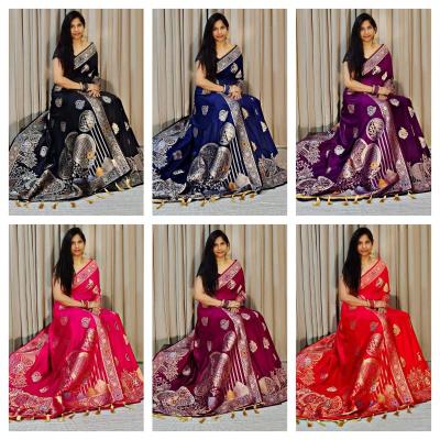 Dazira Komal Vol 1 Soft Banarasi Khadi Georgette Silk Saree Wholesaler in Surat