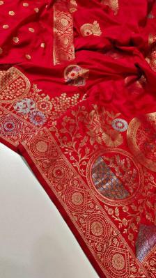 Dazira Komal Vol 1 Soft Banarasi Khadi Georgette Silk Saree Wholesaler in Surat