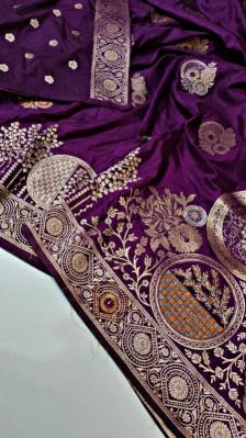 Dazira Komal Vol 1 Soft Banarasi Khadi Georgette Silk Saree Wholesaler in Surat