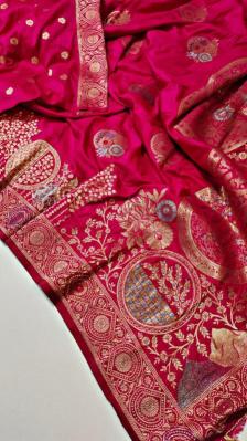 Dazira Komal Vol 1 Soft Banarasi Khadi Georgette Silk Saree Wholesaler in Surat