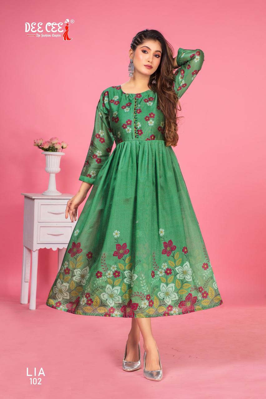 DEECEE BRAND LIA CATALOGUE KURTI WHOLESALE MARKET