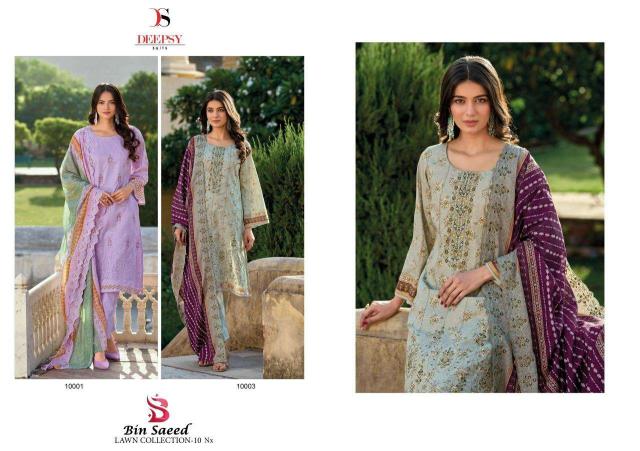 Deepsy Bin Saeed 10 pakistani suits wholesale manufacturers in Surat