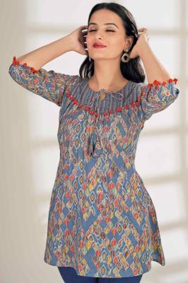 Felocity Centuri Cotton Printed Tops Wholesale Kurti India