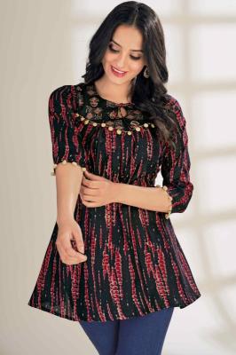 Felocity Centuri Cotton Printed Tops Wholesale Kurti India