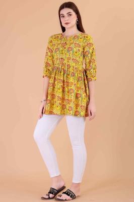 Felocity Khushi Vol 1 Cotton Printed Fancy Tops Wholesale Kurti manufacturers in Surat