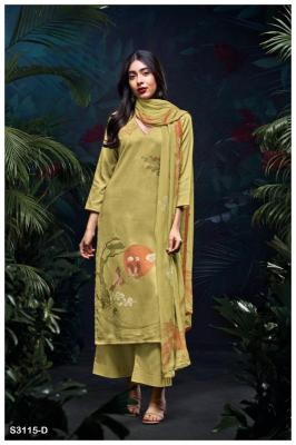 Ganga Mehal 3115 Premium Cotton Satin Salwar Kameez Wholesale market in Surat