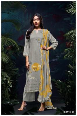 Ganga Mehal 3115 Premium Cotton Satin Salwar Kameez Wholesale market in Surat