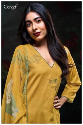 Ganga Mehal 3115 Premium Cotton Satin Salwar Kameez Wholesale market in Surat