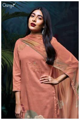 Ganga Mehal 3115 Premium Cotton Satin Salwar Kameez Wholesale market in Surat