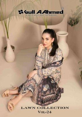 Gull AAhmed Lawn Vol 24 Dress Material wholesalers in Surat