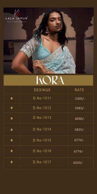 Kala Jamun Kora designer saree manufactures of saree in Surat